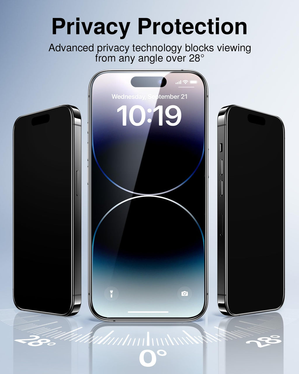 SMARTDEVIL 2 Pack for iPhone 14 Pro Privacy Screen Protector