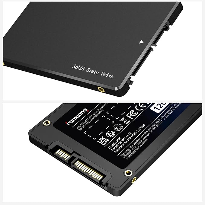 S101 4TB SSD SATA III 6Gb/s 2.5" Internal Solid State Drive, Read Speed up to 550MB/sec, 3D NAND SLC Cache for Laptop and PC Desktops(Black)