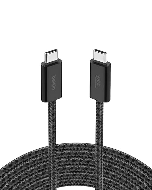 Belkin USB C to USB C 60W Braided Cable 2 Pack, 9.9ft iPhone Charger Cord