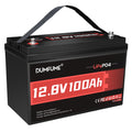 Dumfume 12V 100Ah LiFePO4 Lithium Battery Group 31 Rechargeable Battery