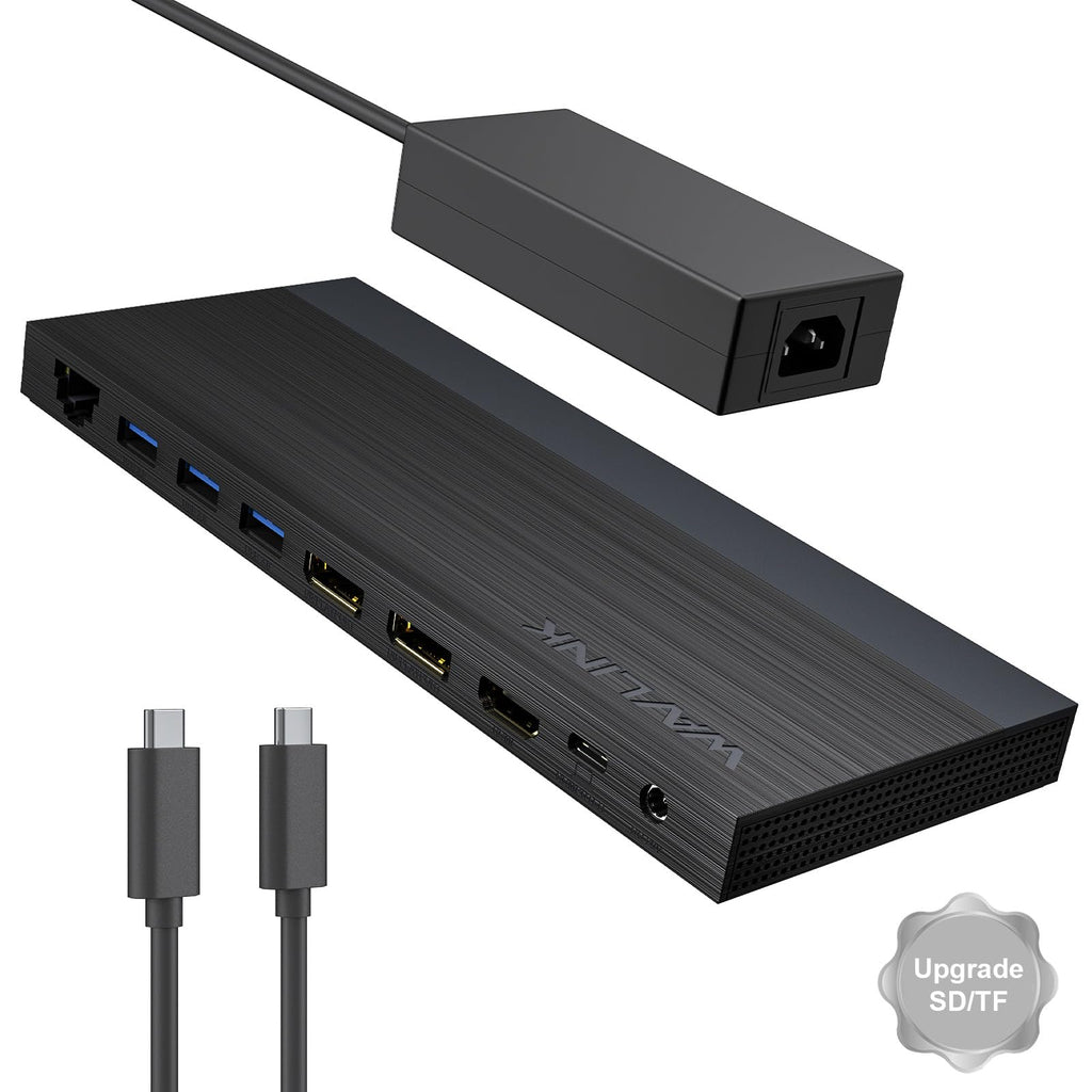 WAVLINK Laptop Docking Station, Dual DisplayPort,HDMI, Single 4K@144Hz