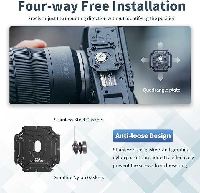 ULANZI F38 Multi-Hole Camera Quick Release Plate Kit