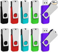 Aiibe 32GB Flash Drive 10 Pack 32GB USB 3.0 Flash Drive Thumb Drives USB Drive 32 GB Jump Drives Memory Stick (10 Pack, 5 Mixed Colors: Black Red Cyan Green Purple)