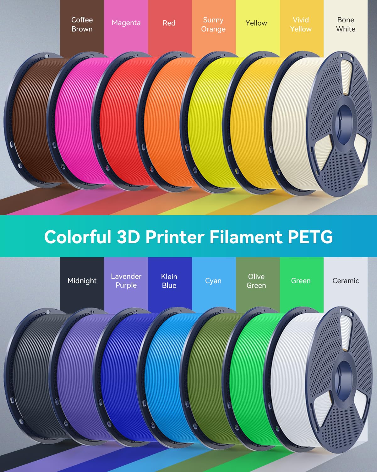 SUNLU PETG Filament 1.75mm,1kg,Grey