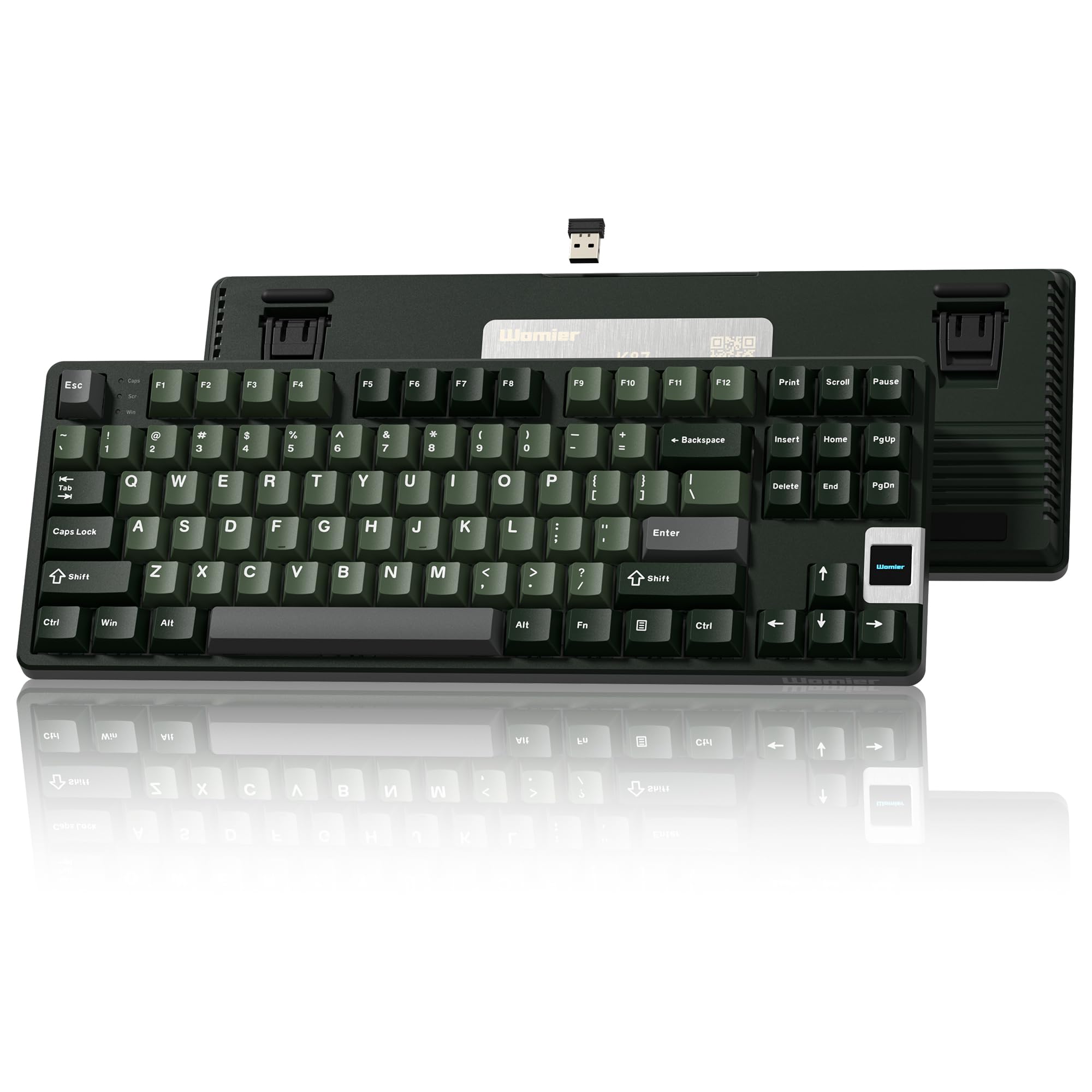 Rainy75 QK87 75% Wireless Gaming Keyboard Screen RGB Hot Swappable Gasket