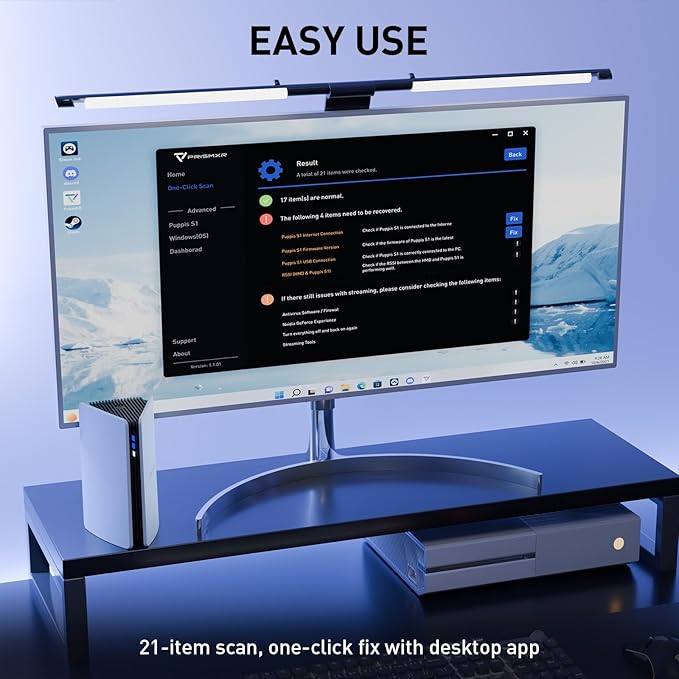 PC-VR Streaming Air Link Compatible with Meta Quest 3S/3/2 AX3000 WiFi6 VR Router, Replace Link Cable, Wireless Stable and Fast (Puppis S1)