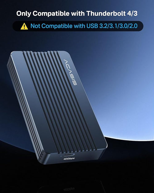 ACASIS 40Gbps M.2 NVMe SSD Enclosure with Aluminum for Thunderbolt 4/3/USB4