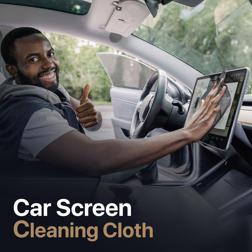 Kuzy 3 Pack Premium Microfiber Cleaning Cloth - MacBook Screen Cleaner Keyboard Cover Imprint Protection Accessories - Laptop Screen Cleaner Cloth - Eyeglass Lens Glasses Cleaner, 3 Pack - Gray