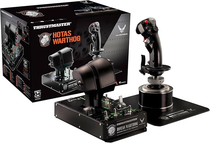Thrustmaster HOTAS Warthog Flight Stick, Throttle and Control Panel for Flight Simulation, Official Replica of the U.S Air Force A-10C Aircraft (Compatible with PC)