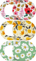 Laptop Camera Cover Slide Cute, Ultra Thin Webcam Cover for iPhone iPad MacBook Pro Computer iMac Cell Phone PC Accessories, Camera Blocker Slider, Great for Privacy - Flowers (3*Flowes)