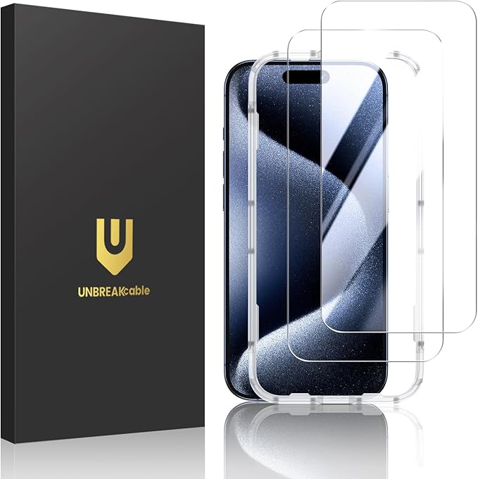 UNBREAKcable 2-Pack Screen Protector for iPhone 13 Pro/14/13