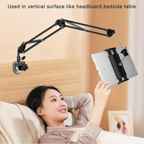 Awlbstruse Tablet Stand Phone Holder for Bed,iPad Holder for Desk, Headboard,Bedside,Table, Compatible with iPhone iPad Kindle or Other 4.5-13" Screen Device