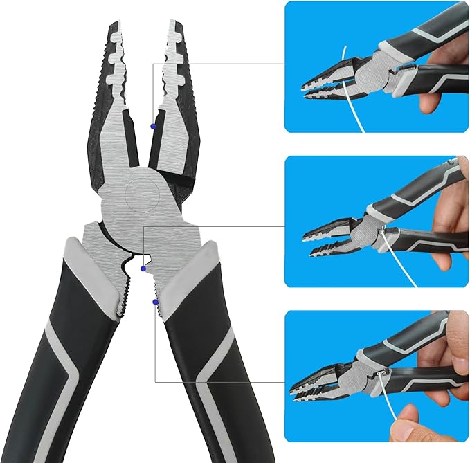 Cable Tethers 50 Pack with Crimping Tool (12 Inches, White Color), Adjustable Security Cable Look, Universal DIY Adapter Tethering Ties Kit for Computer Cord, Pre-Assembled, Tamper-Resistant