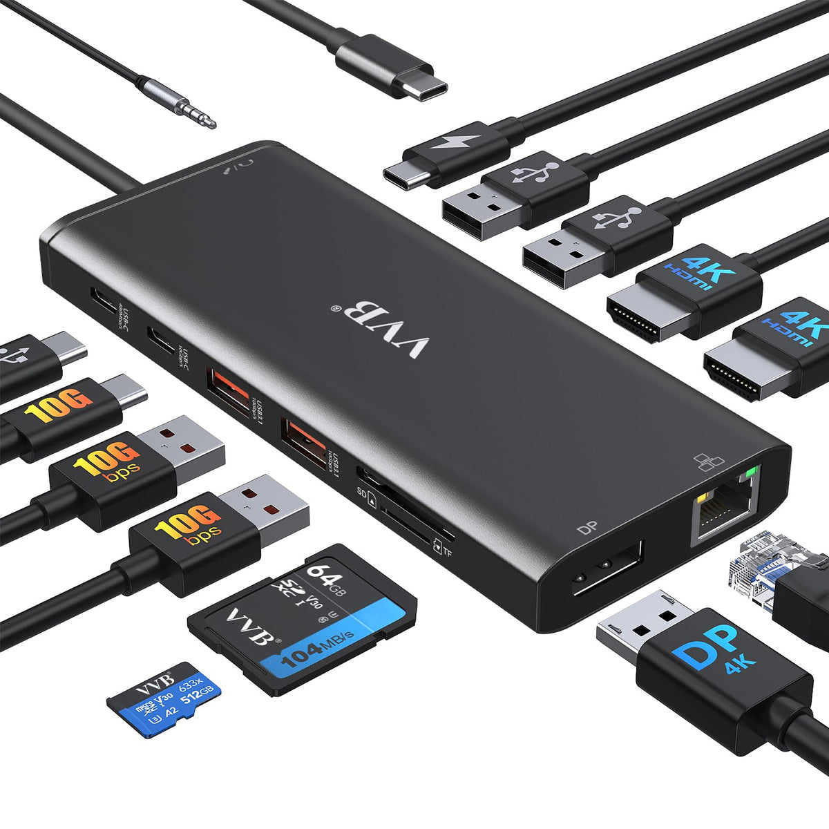 USB C to HDMI Adapter,USB-C Adapter Hub Multiport Digital AV Converter