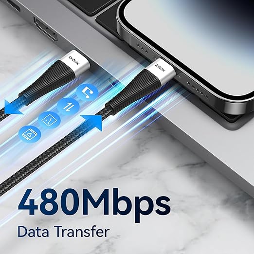 USB C to USB C Cable 6FT 2Pack, 100W Type C Charger Fast Charging Cord Braided, USBC Cable for iPhone 16 15, iPad, Samsung Galaxy, Google Pixel, Moto, TCL, LG Phones