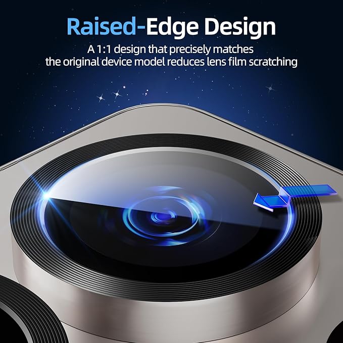 X-it Camera Lens Protector for Samsung S25 Ultra, 9H Tempered Glass, Independent Metal Aluminum Edge Original Protection Design, Suitable for Phone Case, Anti-scratch, Anti-reflective,Pinkgold
