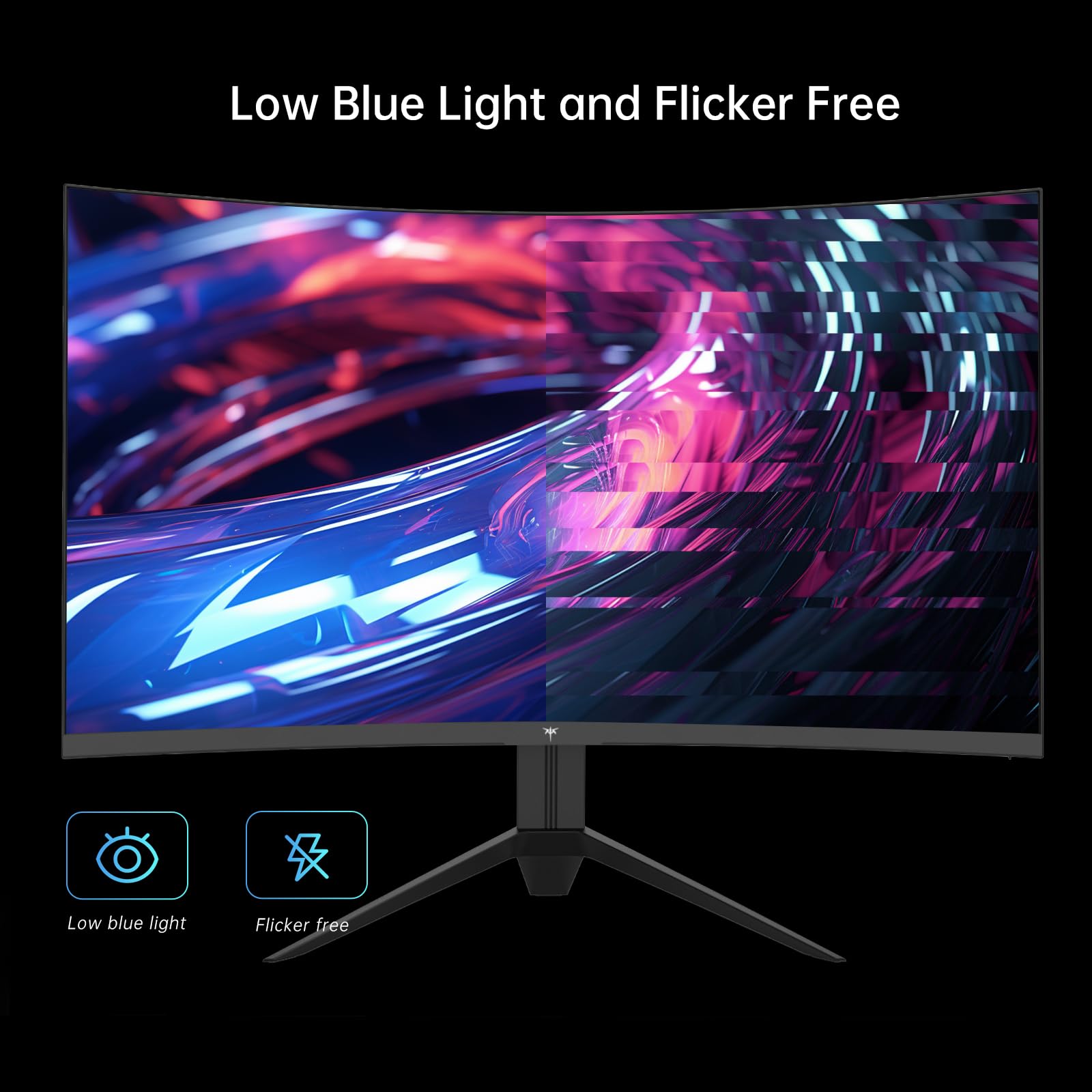 KTC 32 Inch Curved Gaming Monitor - FHD 1080p 165Hz Curve Monitor, 1500R, 1ms MPRT, Adaptive Sync, 122% sRGB, DP/HDMI, Tiltable, Eye Care, VESA, HDR10 for Gaming Home Office Business, H32S17C