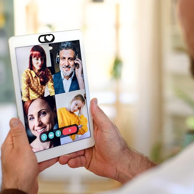 Webcam Cover 3 Pack Ultra Thin Slide Laptop Camera Cover for Echo Show, MacBook Pro, MacBook Air, Computer, Tablet, Mac Air, Chromebook, PC - Red Heart, Black