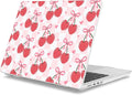 Mektron Case for 2025 MacBook Pro 16" M4 A3403 A3186 M3 A2991 M2 A2780 M1 A2485 (2021/2023/2024) Pro/Max with Touch ID, Hard Shell Plastic Laptop Cover Keyboard Cover, Cherries Bows C353
