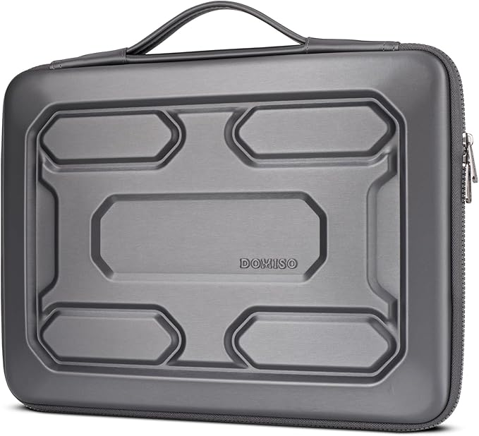 DOMISO 17 inch Laptop Sleeve with Handle Shockproof Waterproof EVA Protective Case for 17.3" ZBook Fury 17.3 G8/MSI GS73VR Stealth Pro/HP Envy 17/LG Gram 17"/ROG Strix GL702VS, Dark Grey