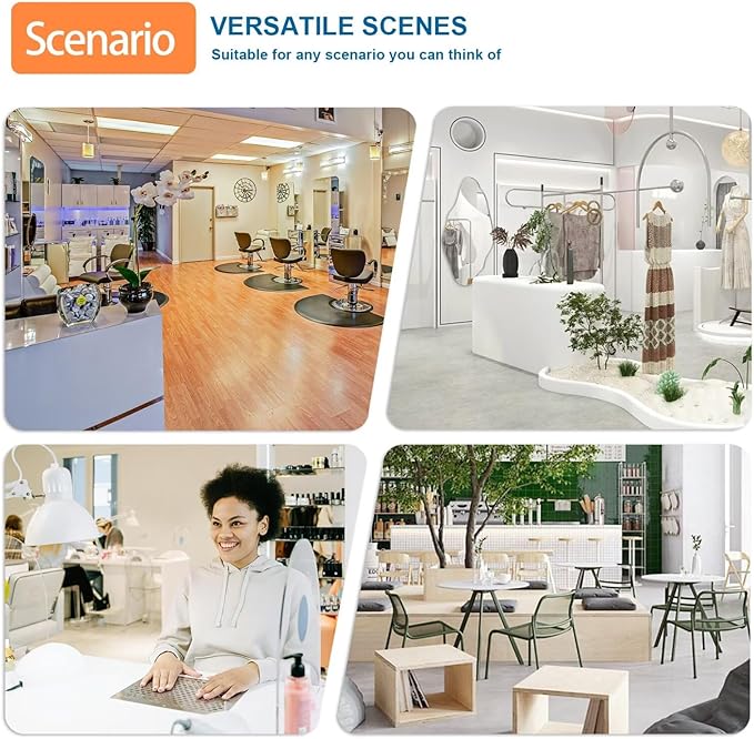 Reception Desk with Counter Modern Checkout Counter with Lockable Drawer Keyboard Tray Receptionist Desk for Office Salon Reception Table D Right 47inch/120cm