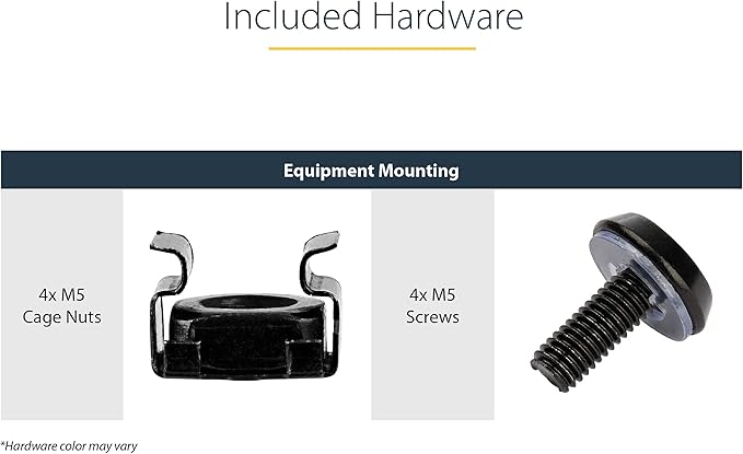 StarTech 2U Vented Cantilever Rack Shelf, 16in Deep, 50lb, TAA (CABSHELFV)