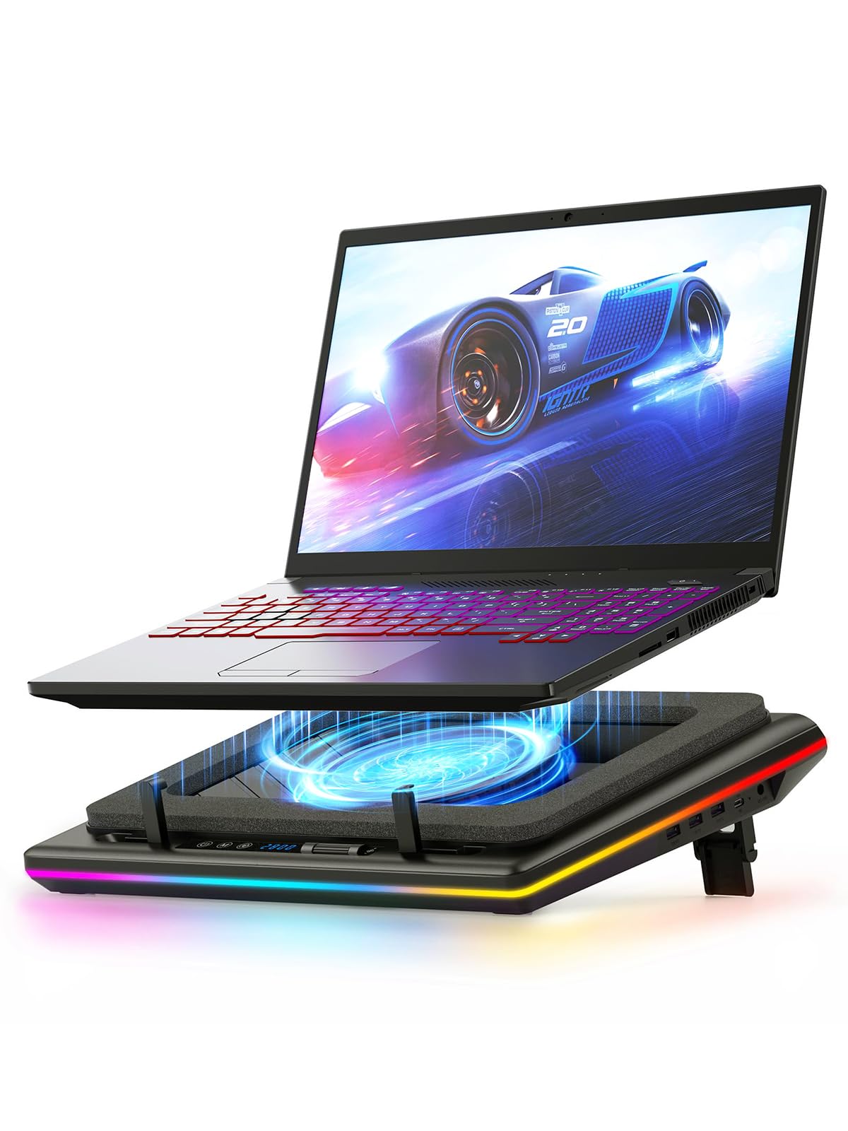 llano V12 RGB Laptop Cooling Pad, Gaming Laptop Cooler