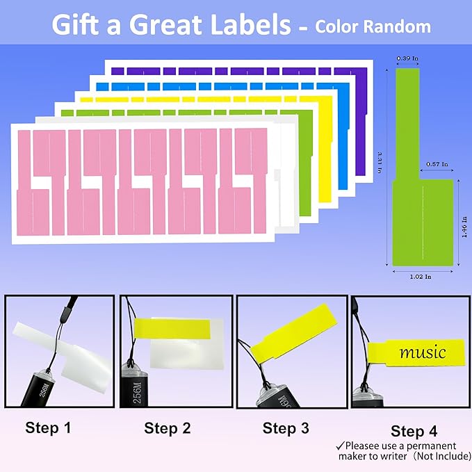 8GB USB Flash Drive 10 Pack Nicepicten USB 2.0 Thumb Drives Metal Jump Zip Drive Memory Stick Pendrive Memoria USB 8 GB with 10PCS Lanyard Label - Mixcolor 10 X 8GB Flash Drives