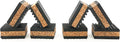 Sound Isolation Pads. Cork Pads for Speakers to Improve Sound and Reduce Vibration (1" Pack of 8)