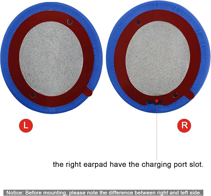 Replacement Ear Pads for Beats Solo 2 & Solo 3 Wireless On-Ear Headphones, Ear Cushions, Headset Earpads, Ear Cups Cover with Soft Protein Leather (Blue)