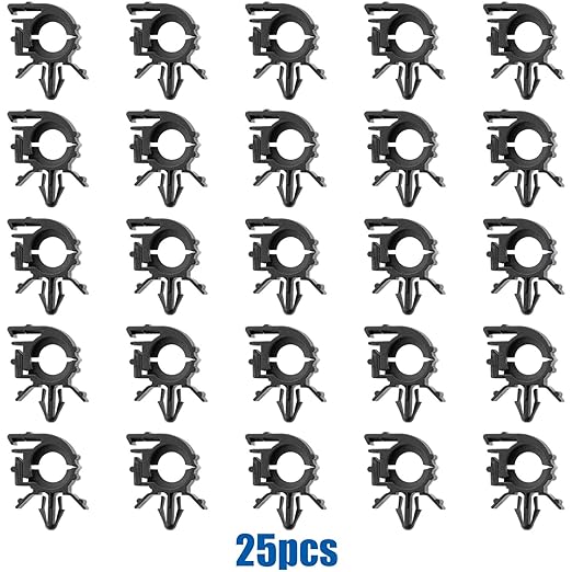 OAUTOO 25pcs I.D. 1/32”, O.D. 1/2”, Fits 1/4" Hole Wire Loom Routing Clip for GM 8911473