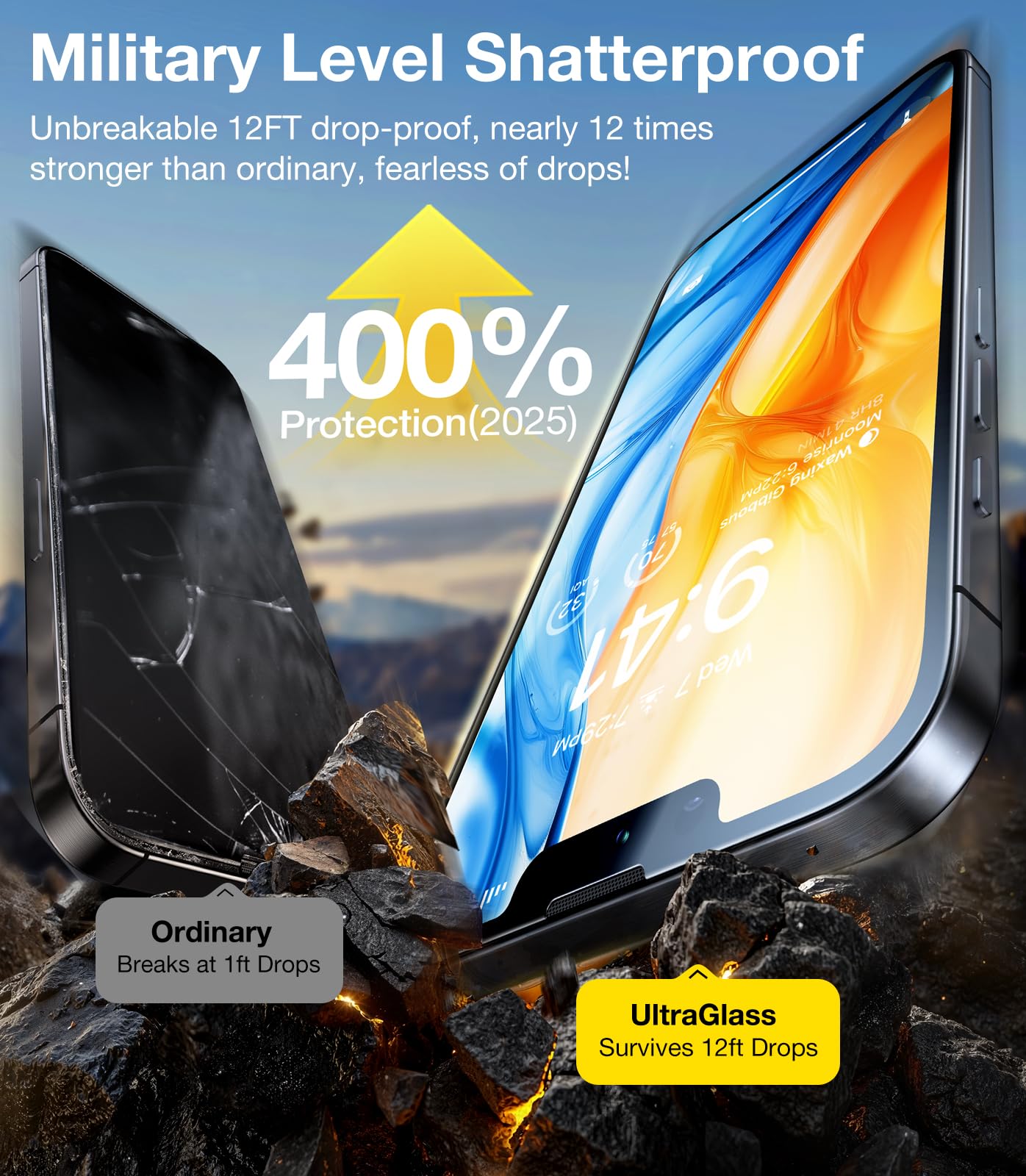UltraGlass UNBREAK TOP 9H+ Armor for iPhone 17e/16e Screen Protector