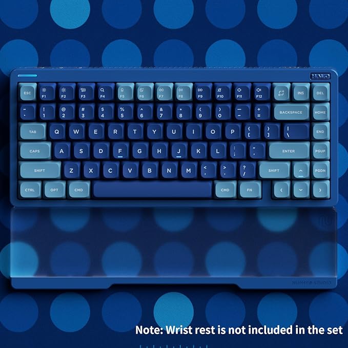 nuphy Halo75 V2 Mechancial Gaming Kyeboard,75% Wireless Hot Swappable Bluetooth Keyboard,83 Kyes RGB Backlit Keyboard,Support Bluetooth/2.4GHz/USB-C (Blue, Raspberry (46gf))