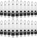 Bulk Flash Drives 2GB 100 Pack, Wooolken USB 2.0 Thumb Drives Pack Memory Stick USB Drive Pendrive for PC Laptop Computer (Black)