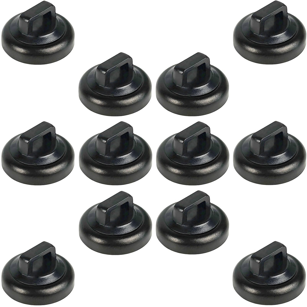 CNHABAGU Magnetic Zip Tie Mounts Magnet Cable Tie Mount Clips Base Automotive Wire Cable Management Wire Clips Management for Car Boat Trailer Marine Office Electrical Wiring (Black 12 Pcs)