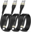 OIITH 3FT Gold 3Pack USB Type C to USB A 3A Fast Charging Cable for iPhone 15/15 Plus/15 Pro/15 Pro Max/Samsung/Pad/Laptop/LG