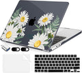 Compatible with MacBook Air 13.6 inch Case, M4 A3240/M3 A3113/M2 A2681 (Released 2025 to 2022), Hard Shell, Keyboard Cover, Screen Protector, Webcam Cover & Type-C Adapter, Daisies