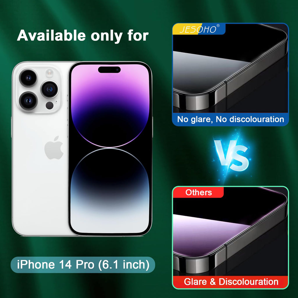 JESOHO Blue Light Screen Protector for iPhone 14 Pro 6.1 inch