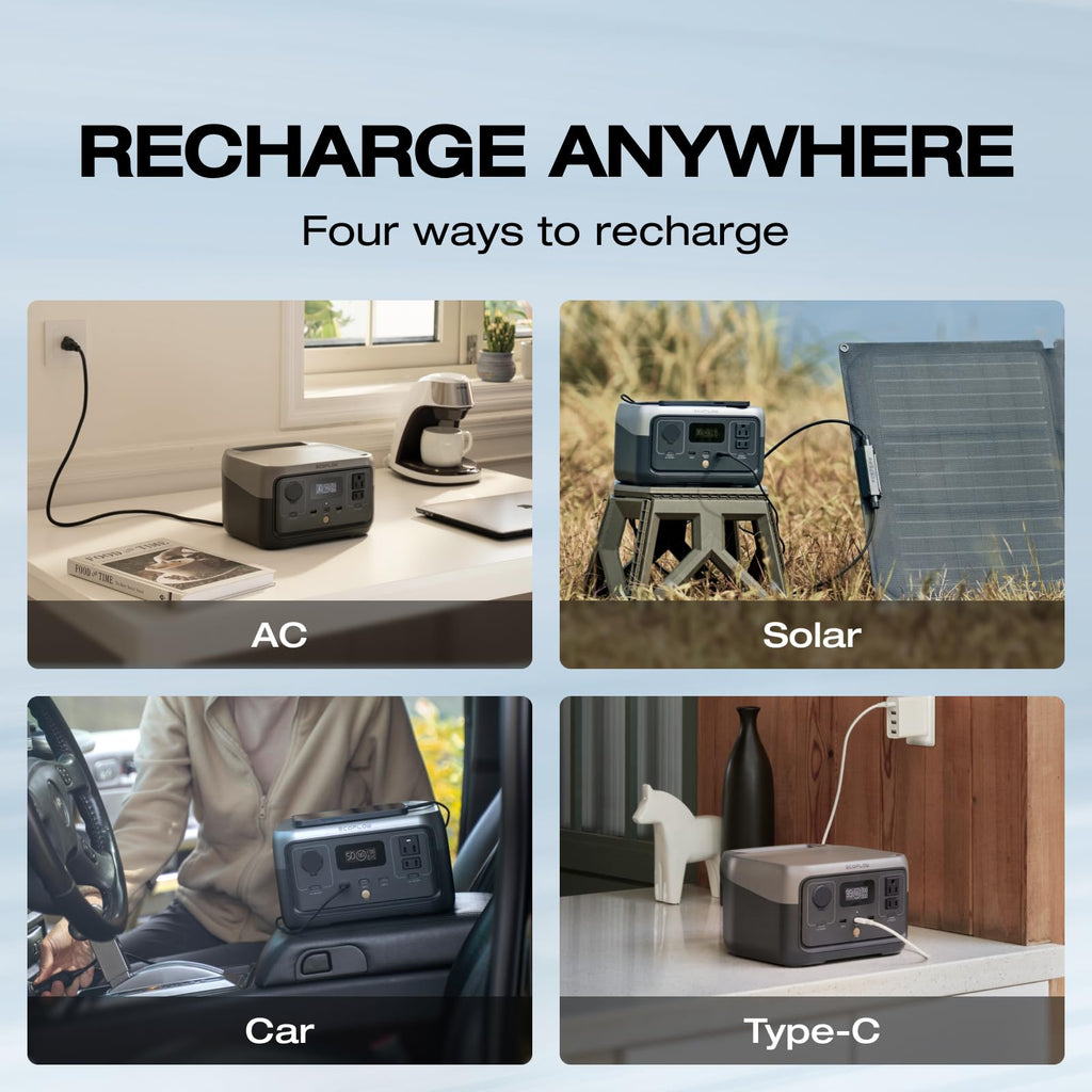 EF ECOFLOW Portable Power Station RIVER 2, 256Wh 300W