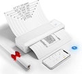 vretti P83 Portable Printers Wireless for Travel, A4 Portable Thermal Printer, Mobile Inkless Printer Compatible with Phone & Laptop, Supports 8.5 x 11 US Letter for Car School Office Home Use, White