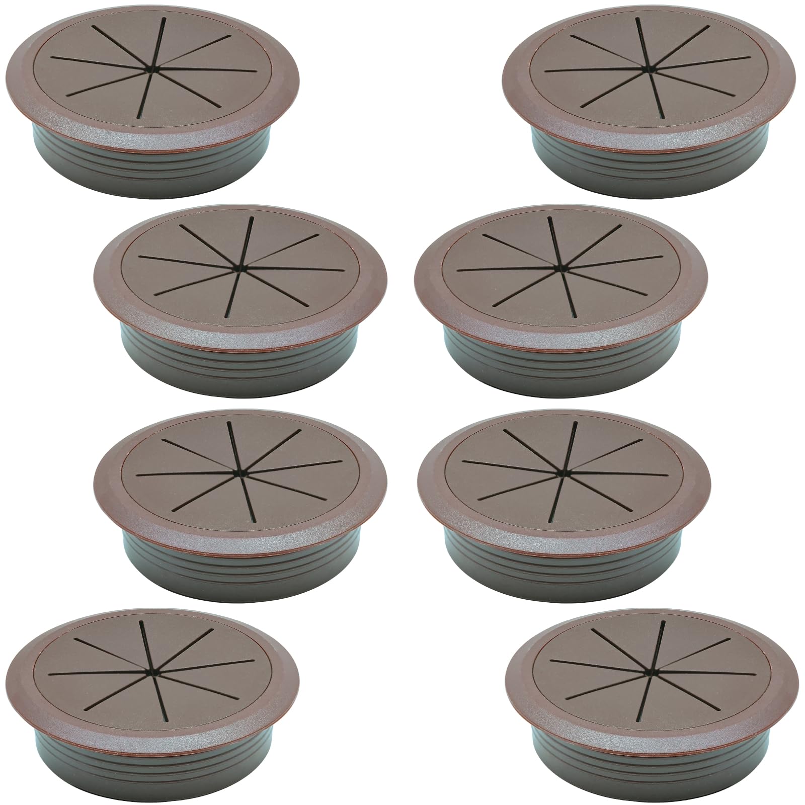 BOPOREAE 8 Pcs Desk Grommet 2" (50mm), Desk Hole Cover for Cables