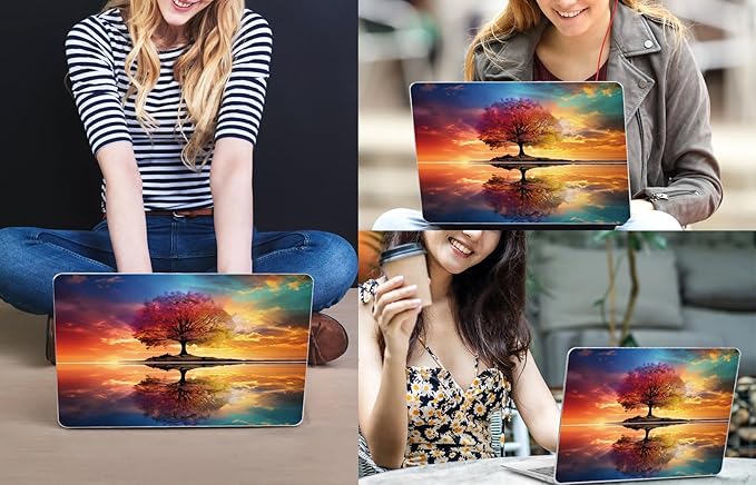 CISSOOK Compatible with MacBook Pro 13 inch Case 2025-2020 Release Model M2 M1 A2338 A2251 A2289, Protective Plastic Hard Shell Case Cover for MacBook Pro 13-inch with Touch Bar, Tree Landscape