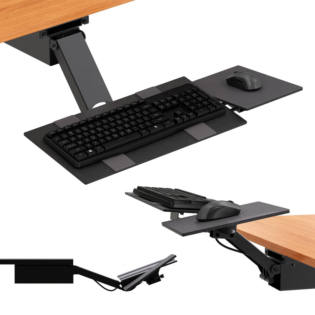Uncaged Ergonomics Under Desk Keyboard Tray Slide Out & Keyboard Holder