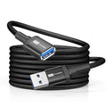ITD ITANDA 6FT USB Extension Cable USB 3.0 Extension Cord Type A Male to Female 5Gbps Data Transfer for Keyboard, Mouse, Playstation, Xbox, Flash Drive, Printer, Camera and More, Black