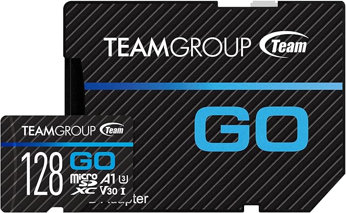 TEAMGROUP GO Card 128GB x 2 Pack Micro SDXC UHS-I U3 V30 4K for GoPro & Action Cameras High Speed Flash Memory Card with Adapter for Outdoor, Sports, 4K Shooting TGUSDX128GU364