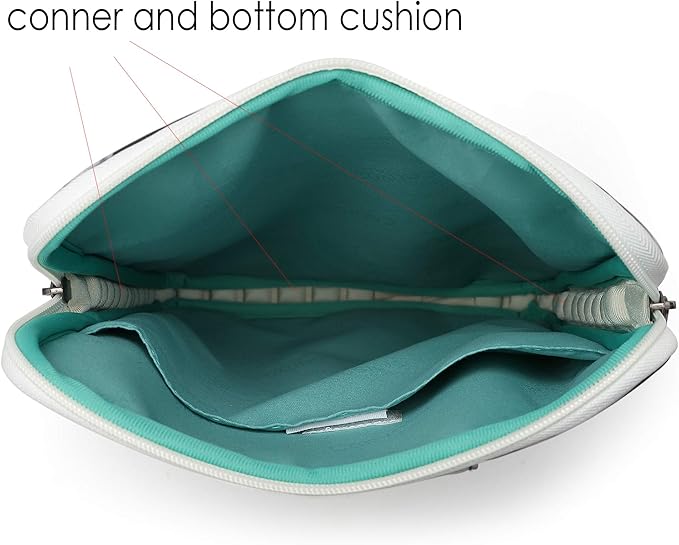 Canvaslove Cactus Rebound Bubble Cushioned Laptop Sleeve Case with Handle and Pockets for MacBook Pro 16 and 15 Inch,15.6 Inch Laptop