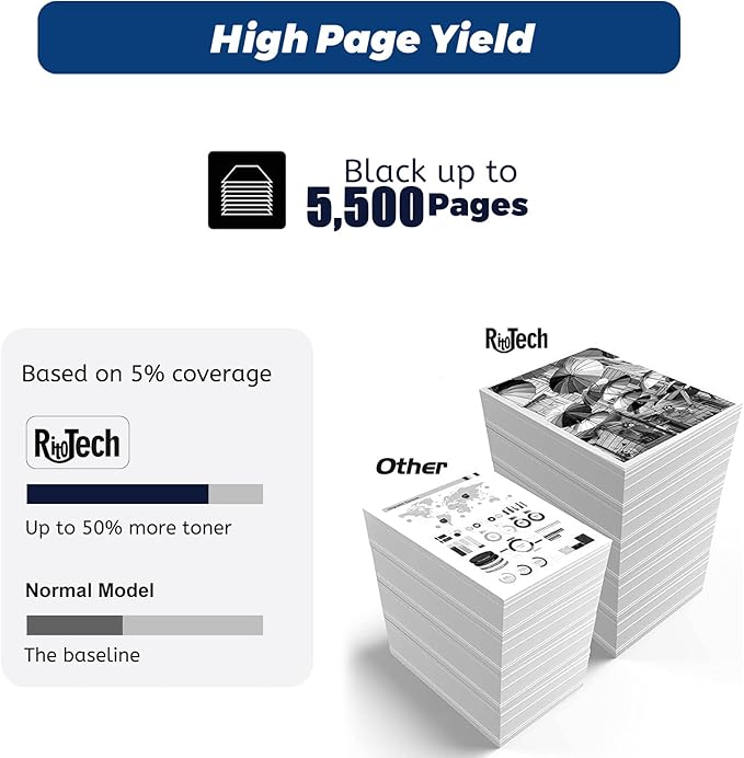 212A W2120A Black Toner Cartridge,Compatible Replacement for HP 212 A 212X W2120X, for Color Laserjet Enterprise M554 M555 Flow MFP M578 Printer, with Upgraded Chip,No Fading,No Streak