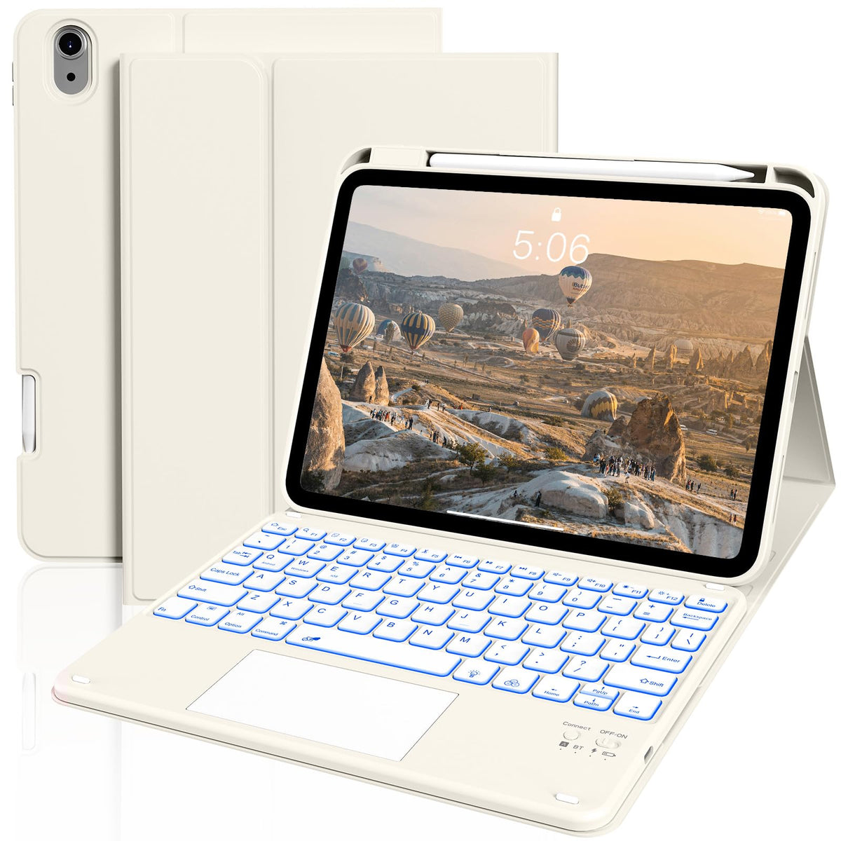 JKSML for iPad(A16) 11th/10th Generation Case with Keyboard (11/10.9 inch)
