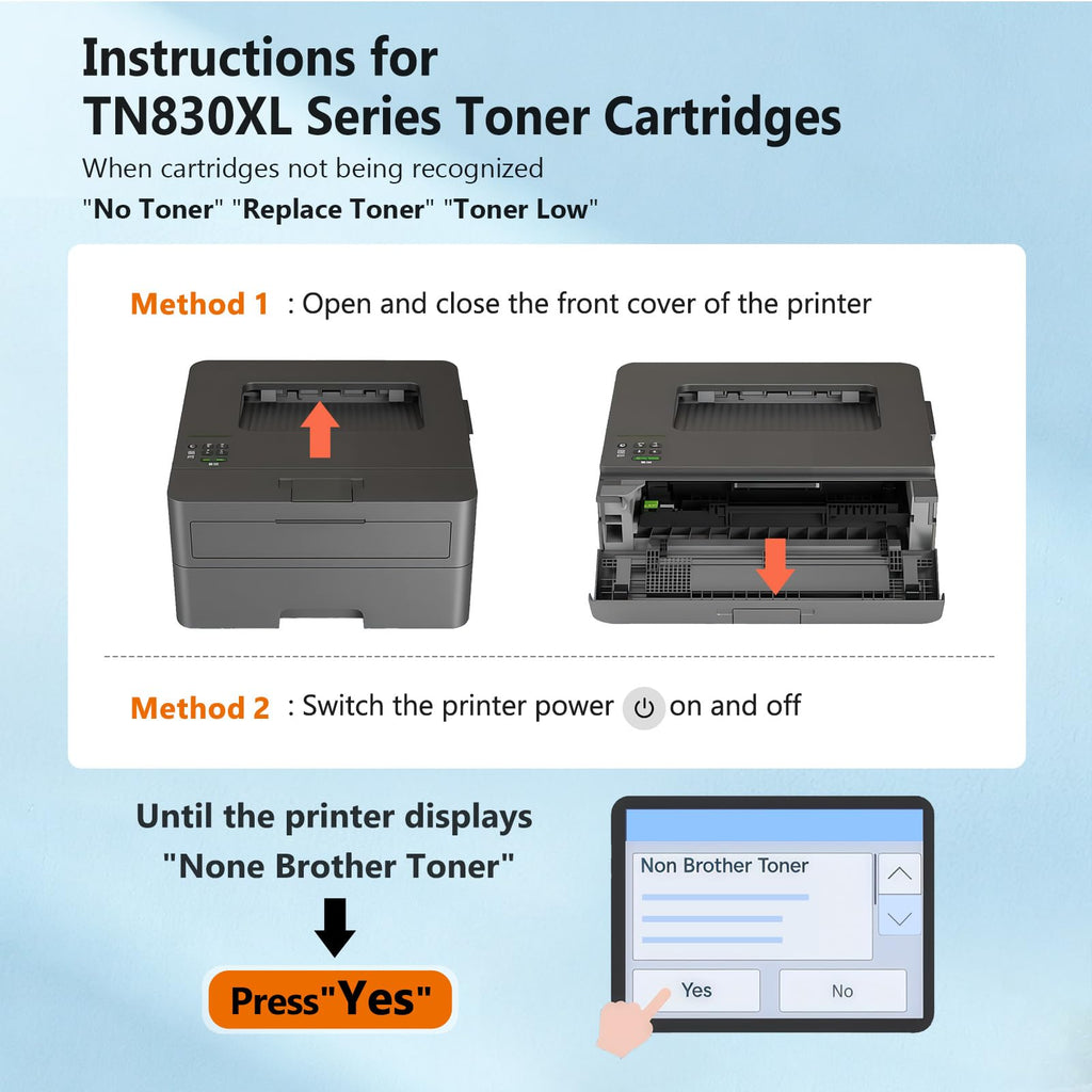 COMBUY TN830XL Toner Cartridge Replacement for Brother TN830XL TN830 TN-830