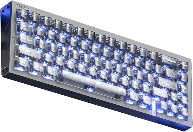 MelGeek REAL67 Wired Keyboard, Hall Effect Magnetic Switch Gaming Keyboard, 65% Compact Rapid Trigger (Calcium- Gray)